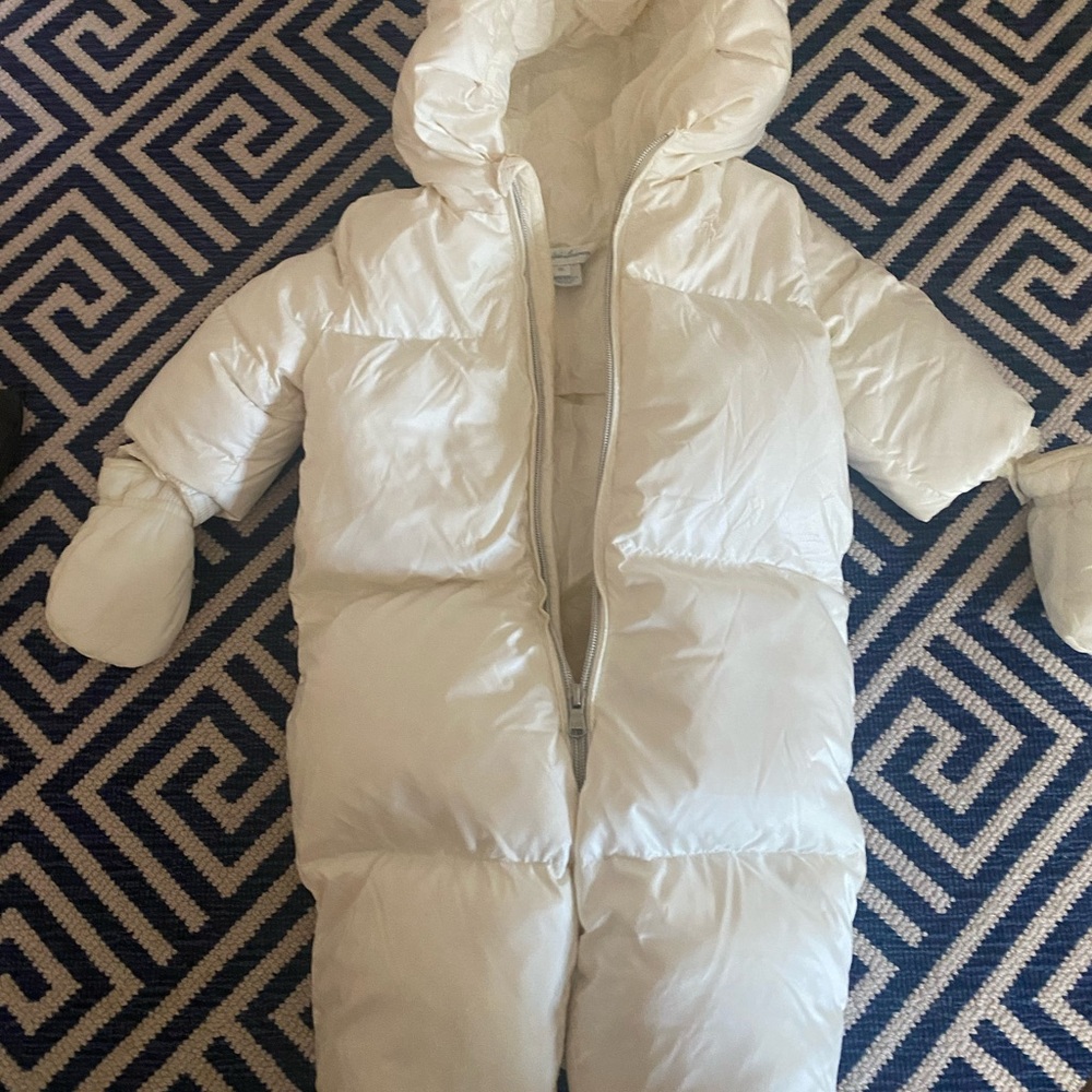 Ralph Lauren Cream Puffer Snowsuit